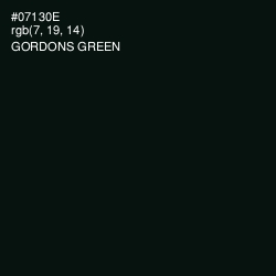 #07130E - Gordons Green Color Image